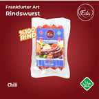 12 Packungen HALAL-Rindwürstchen + GRATIS Ölsprüher