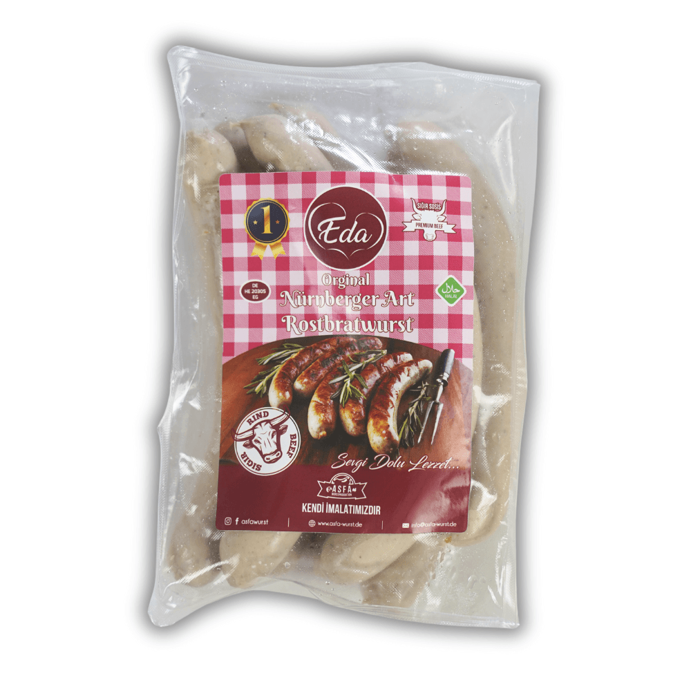 Halal-gegrillte Rindfleischwürstchen – ein Genuss aus 100 % Rindfleisch