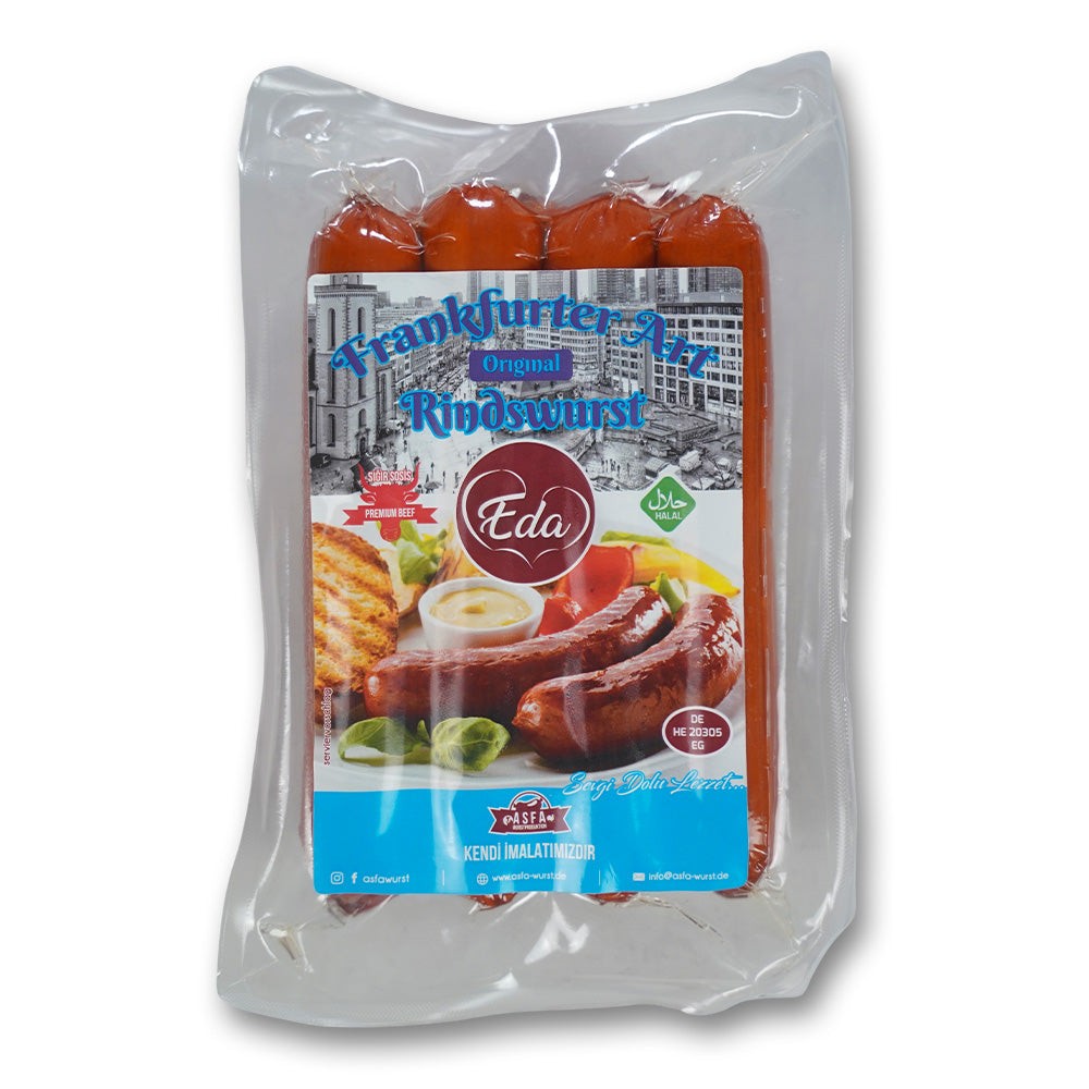 Rindswurst nach Frankfurter Art – Halal-Grillwurst